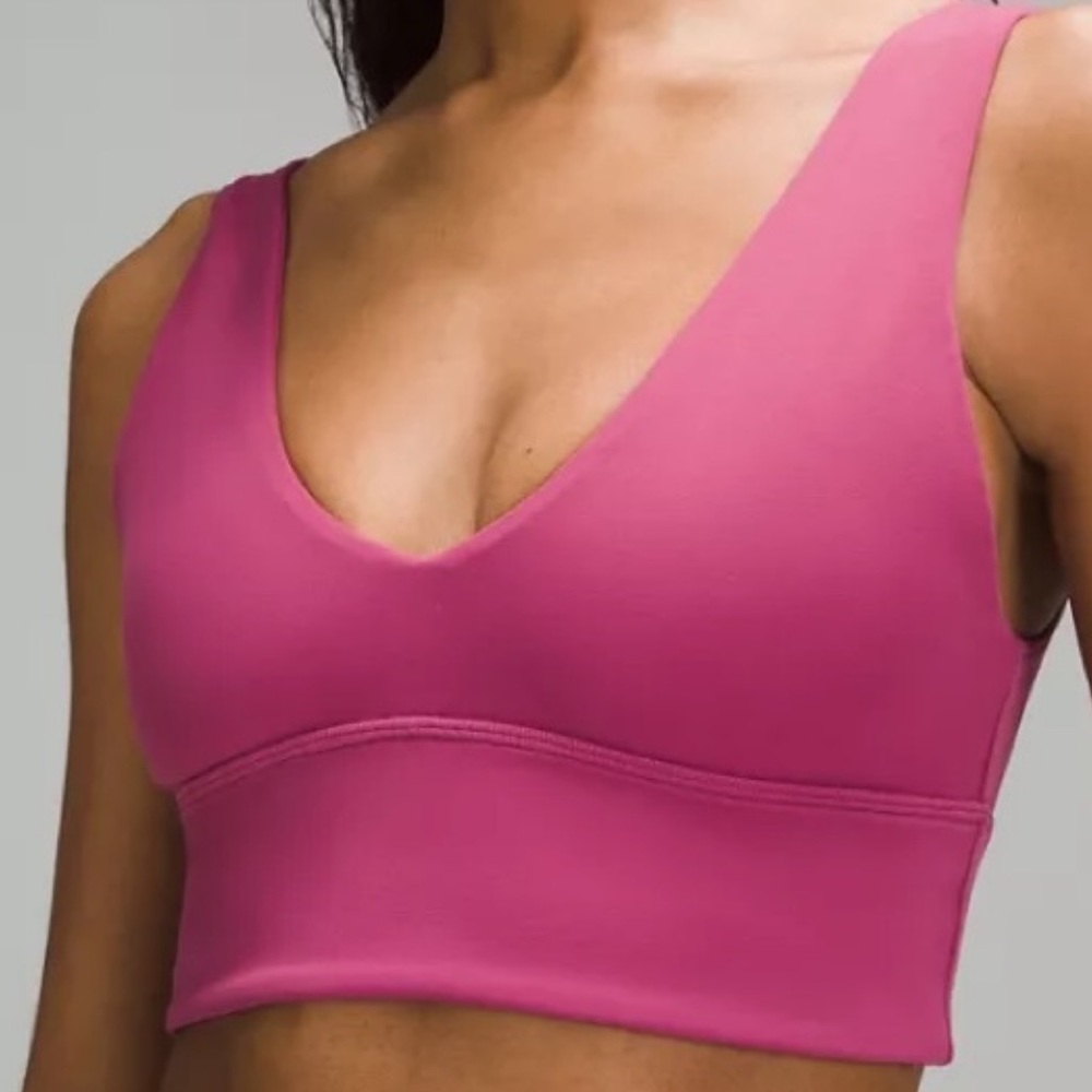 lululemon Align V-Neck Bra Light Support C/D Cup WASHED MAUVE
